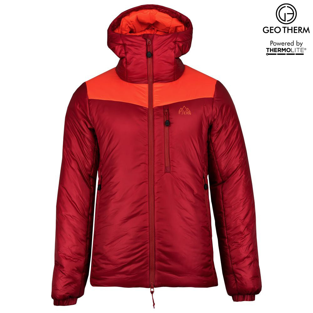 Orange) | Brave the extreme cold with our warmest insulated layer, perfect for climbing and outdoor adventures in frigid conditions