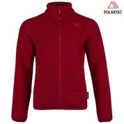 Fjern - Mens Koselig Polartec Fleece Jacket (Red/Orange) | Stay warm and cosy on your alpine adventures with our mid-layer Polartec fleece