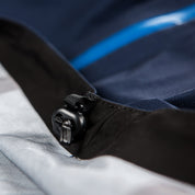 Fjern - Mens Skjold Packable Waterproof Jacket (Navy/Cobalt) | The Skjold is your ultimate shield for fast and light activities, designed to keep you active in any weather