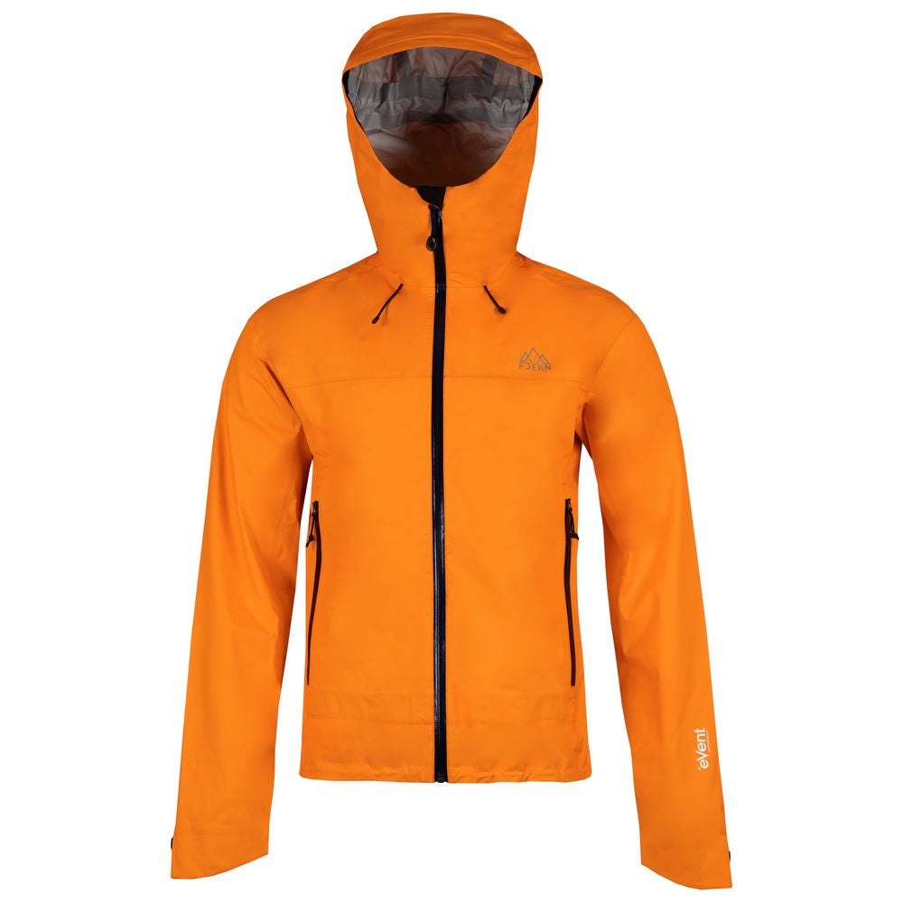 Fjern - Mens Skjold Packable Waterproof Jacket (Sunshine/Navy) | The Skjold is your ultimate shield for fast and light activities, designed to keep you active in any weather