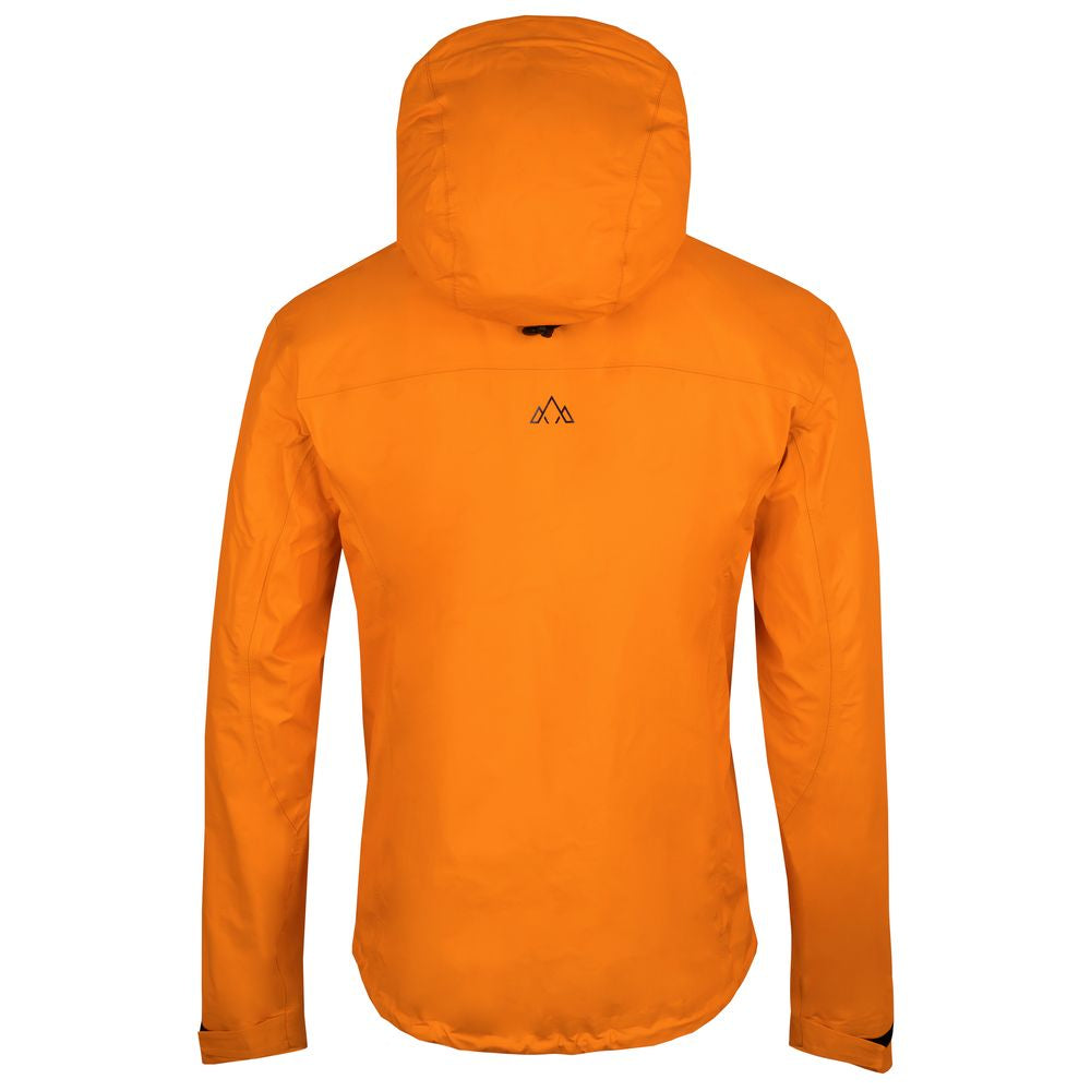 Fjern - Mens Skjold Packable Waterproof Jacket (Sunshine/Navy) | The Skjold is your ultimate shield for fast and light activities, designed to keep you active in any weather