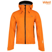 Fjern - Mens Skjold Packable Waterproof Jacket (Sunshine/Navy) | The Skjold is your ultimate shield for fast and light activities, designed to keep you active in any weather