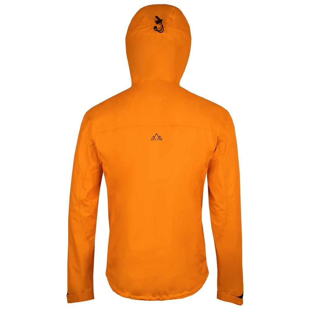 Fjern - Mens Skjold Packable Waterproof Jacket (Sunshine/Navy) | The Skjold is your ultimate shield for fast and light activities, designed to keep you active in any weather