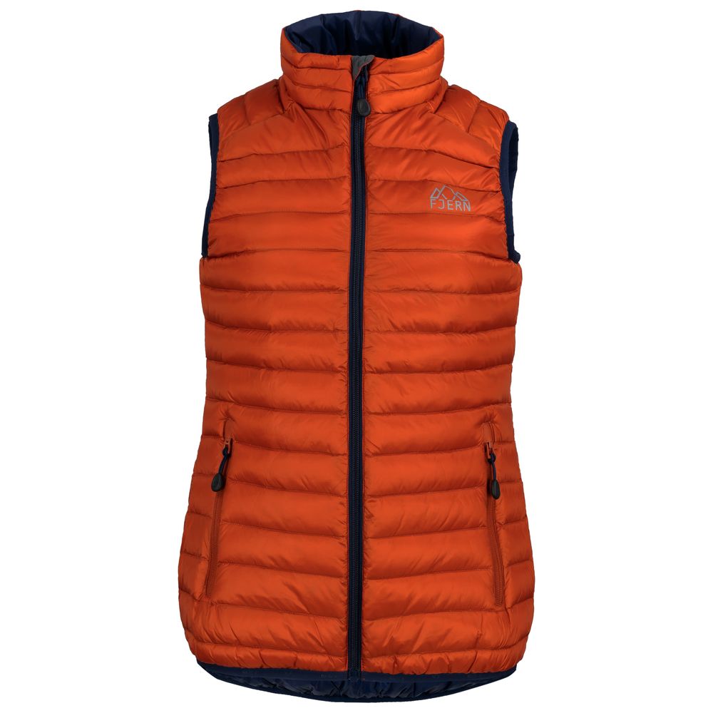 Fjern Womens Aktiv Down Gilet (Burnt Orange/Navy) - Main Image