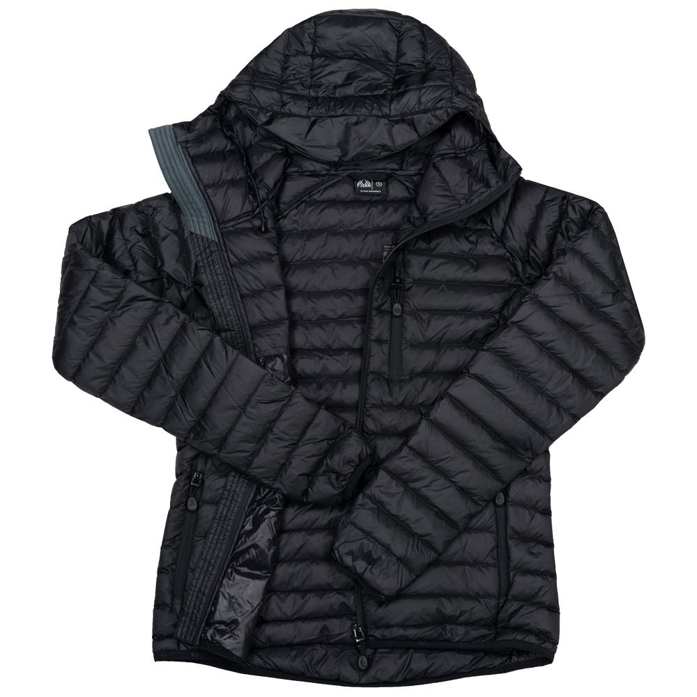 Fjern - Womens Aktiv Down Hooded Jacket (Stealth) | Venture further with the Aktiv, a versatile and lightweight insulated layer that offers exceptional warmth in a compact package