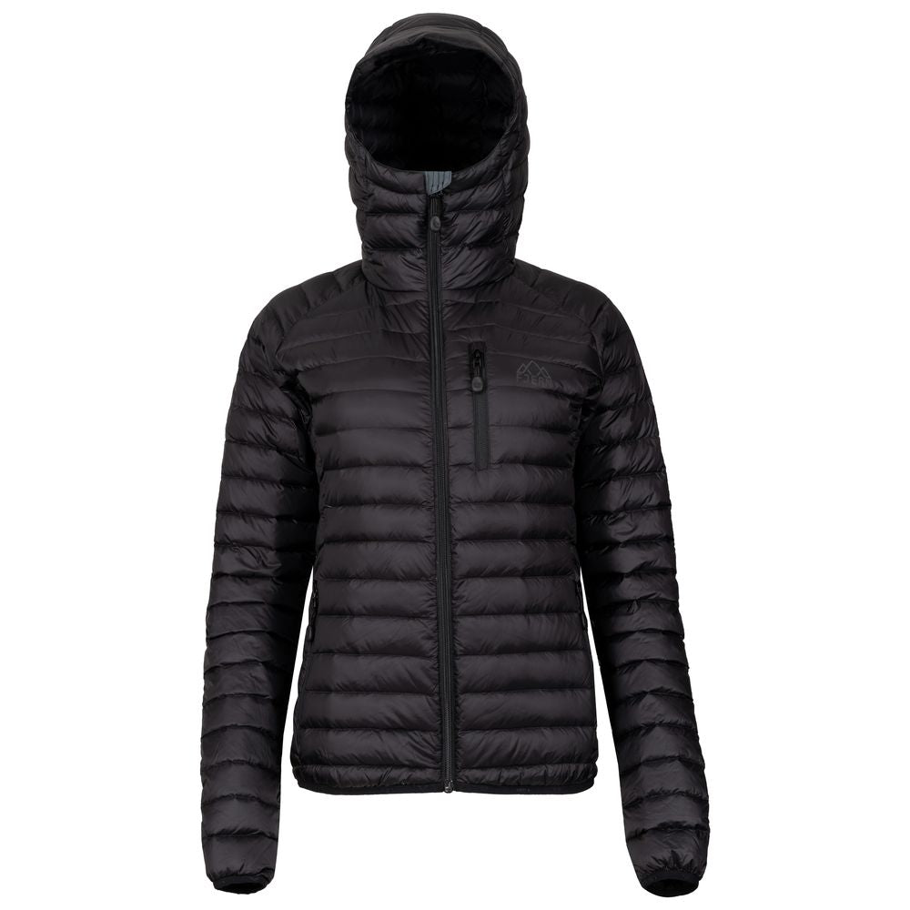 Fjern - Womens Aktiv Down Hooded Jacket (Stealth) | Venture further with the Aktiv, a versatile and lightweight insulated layer that offers exceptional warmth in a compact package
