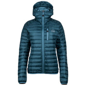 Fjern - Womens Aktiv Down Hooded Jacket (Petrol/Arctic Blue) | Venture further with the Aktiv, a versatile and lightweight insulated layer that offers exceptional warmth in a compact package