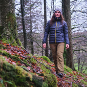 Fjern - Womens Aktiv Down Hooded Jacket (Storm Grey/Lime) | Venture further with the Aktiv, a versatile and lightweight insulated layer that offers exceptional warmth in a compact package