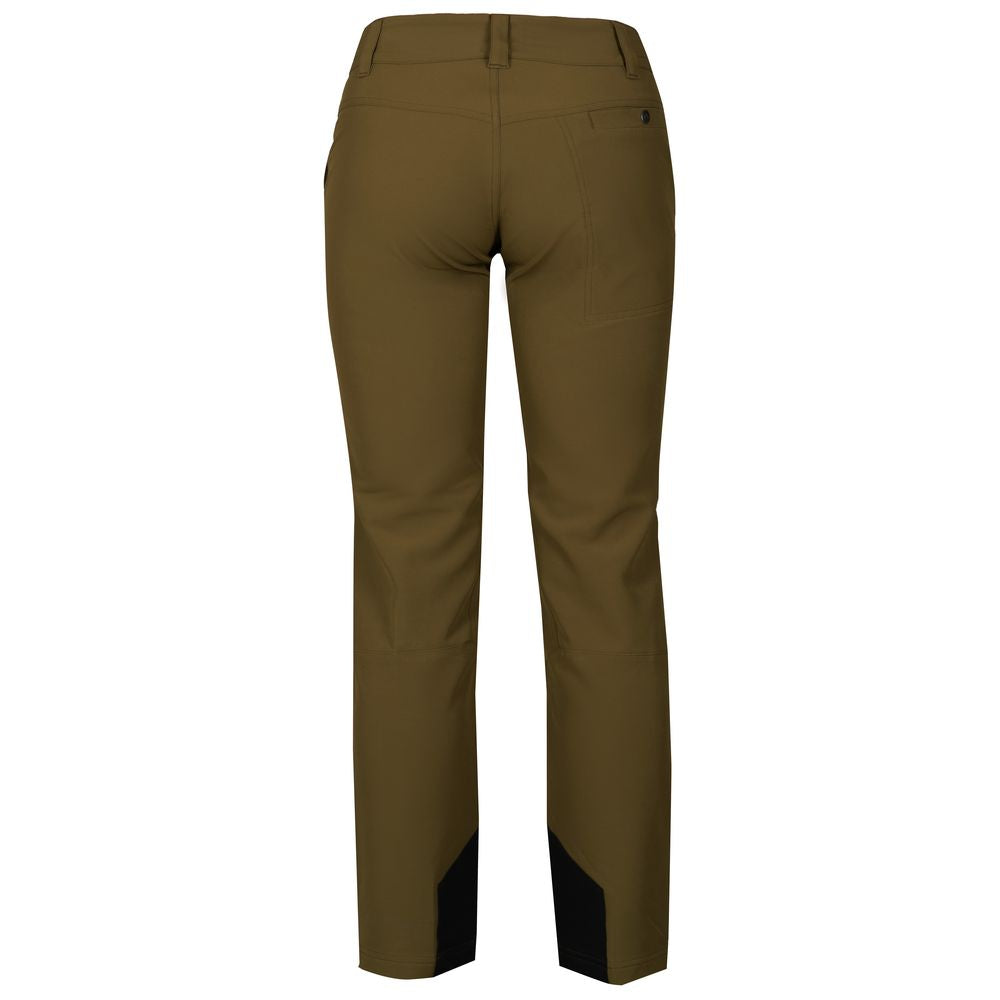 Fjern - Womens Hagna Eco Softshell Trousers (Moss/Black) | Explore the wild with trousers designed for the most challenging terrains