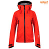 Fjern - Womens Orkan Waterproof Shell Jacket (Orange/Navy) | Face the harshest alpine challenges with confidence in the Orkan jacket, engineered to excel in extreme conditions