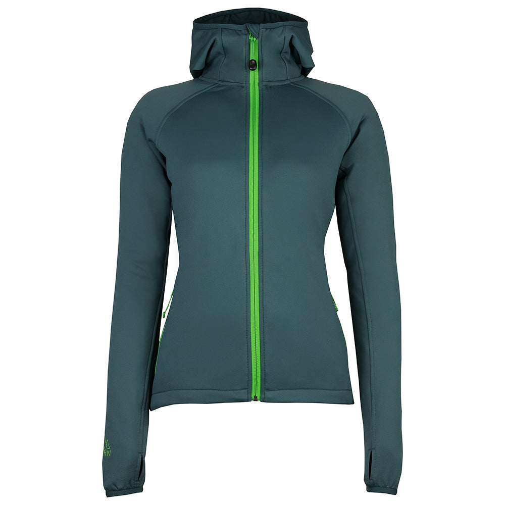 Green) | The Vandring is a mid-weight technical fleece hoodie designed for warmth, flexibility, and performance