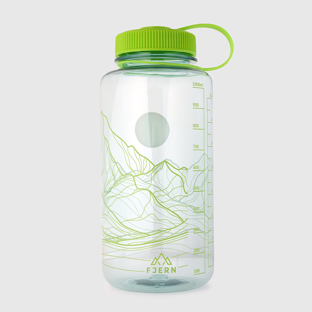 1L Kulp Wide Neck Tritan Water Bottle (Mineral Blue/Lime)