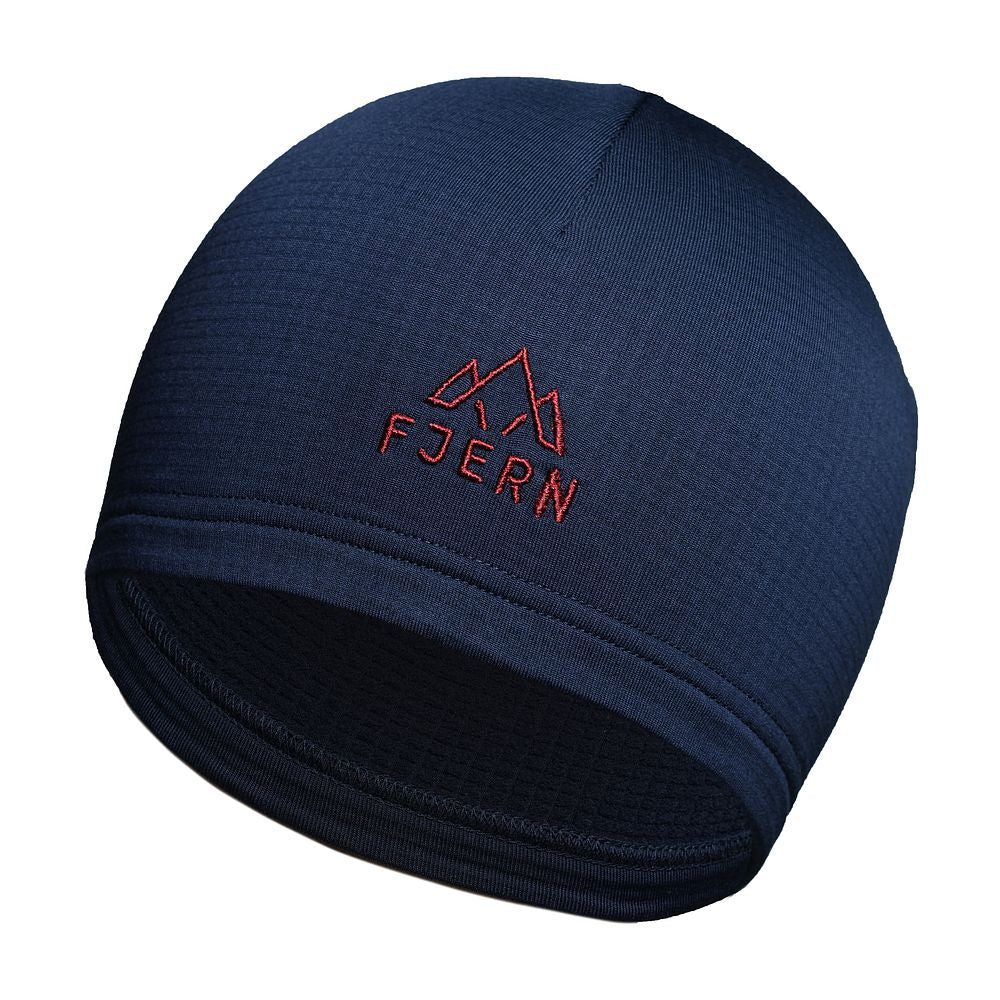 Fjern Breskprekk Grid Fleece Beanie (Navy)