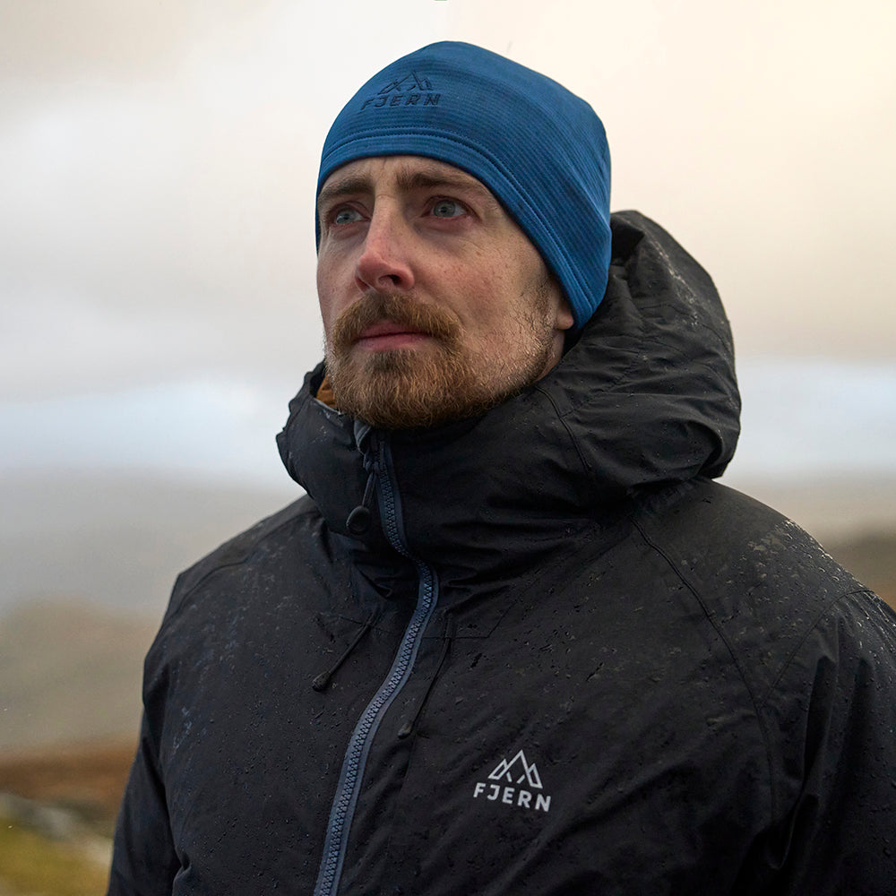 Fjern Breskprekk Grid Fleece Beanie (Poseidon)