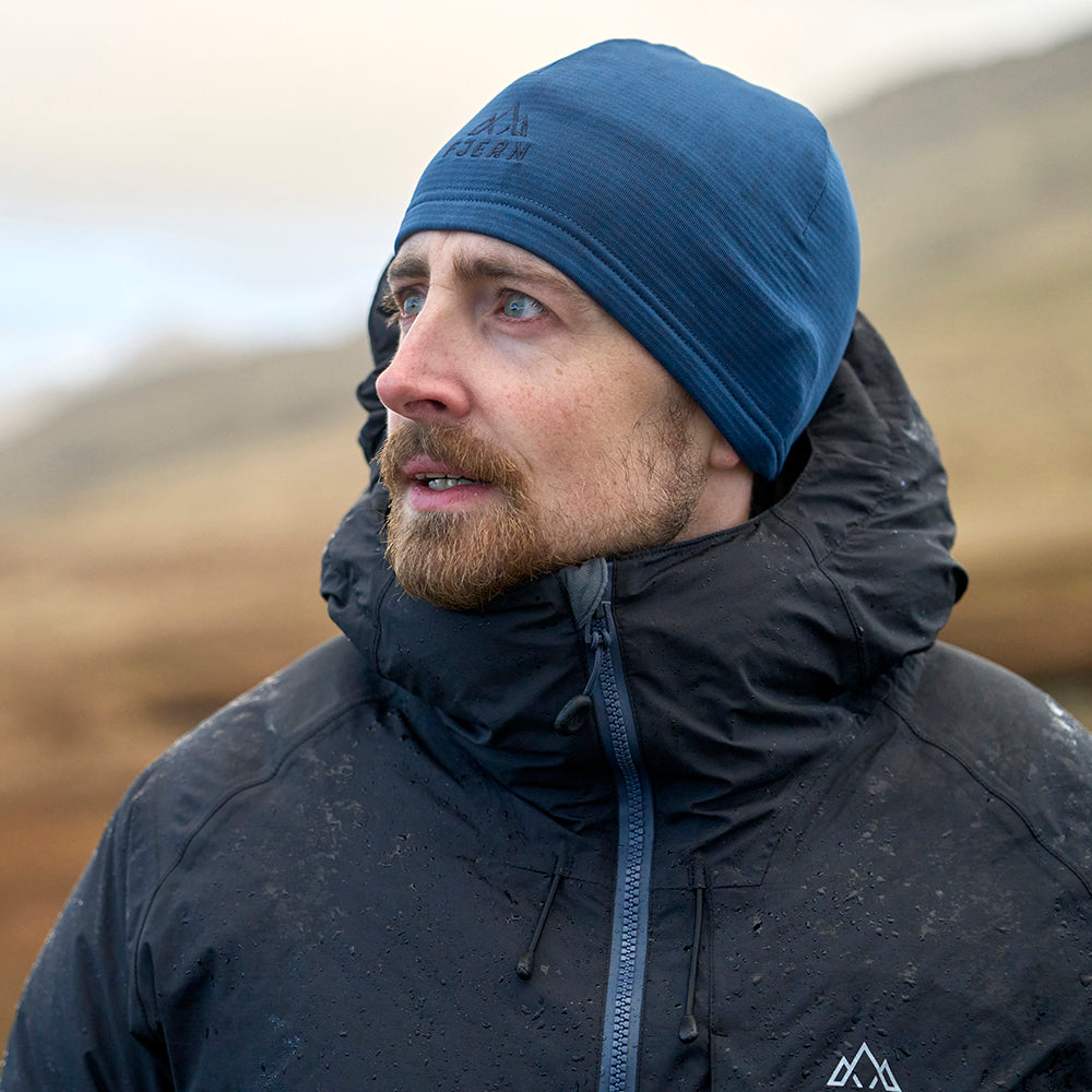 Fjern Breskprekk Grid Fleece Beanie (Poseidon)