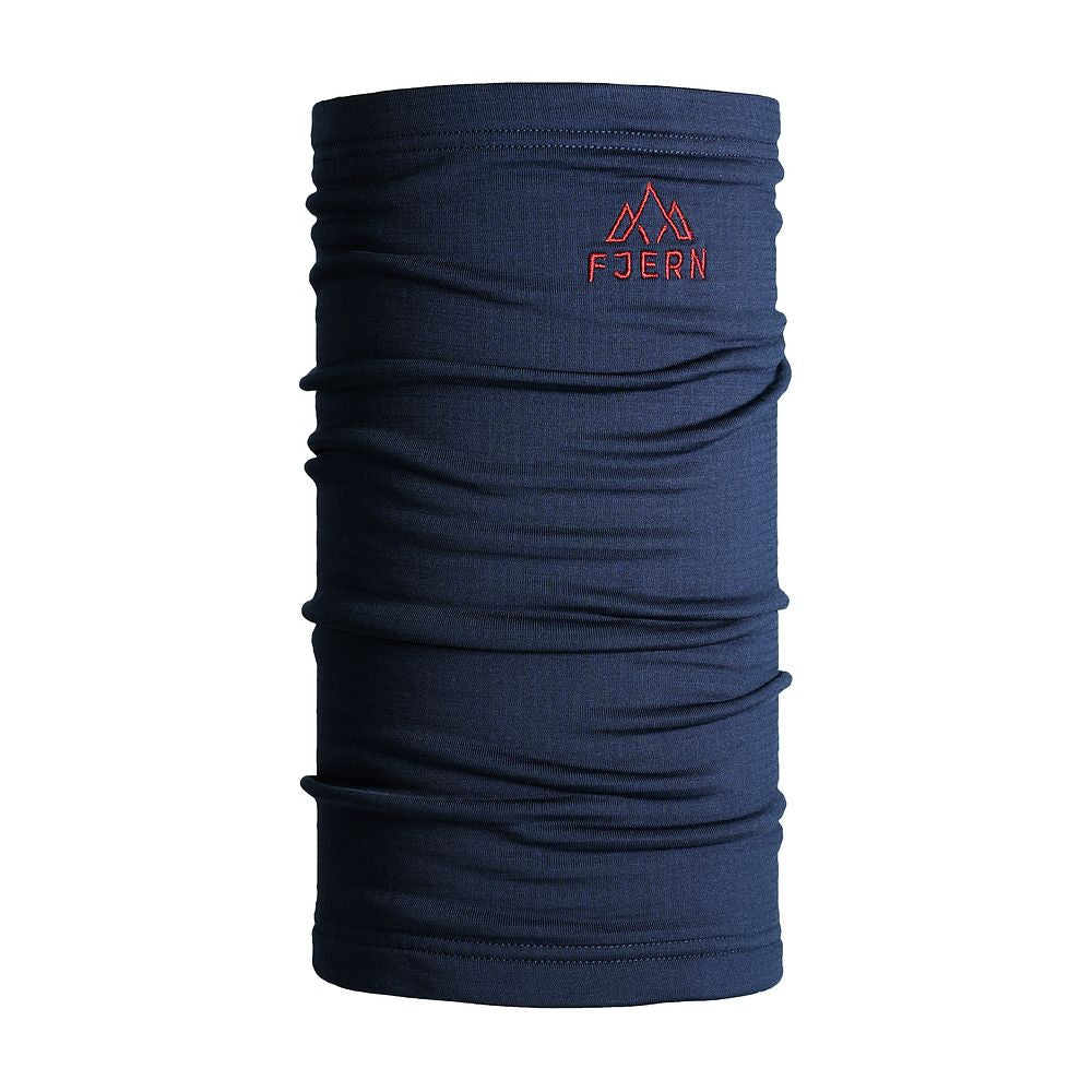 Fjern Breskprekk Grid Fleece Neck Warmer (Navy)