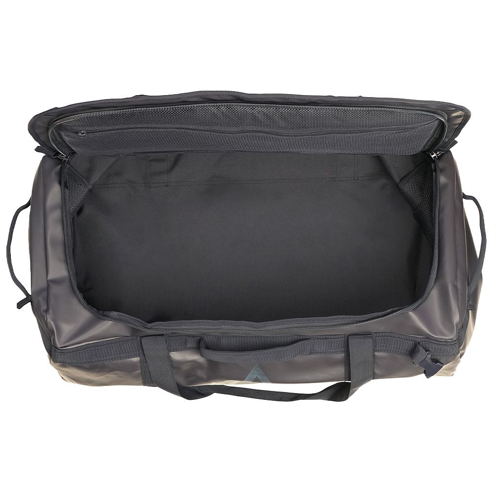 Fjern - Fördra 70L Duffle Bag (Midnight) | Made from durable 100% recycled polyester with a TPU-film laminate, the Fördra duffle bag offers 70L of storage, multiple pockets, and versatile carrying options