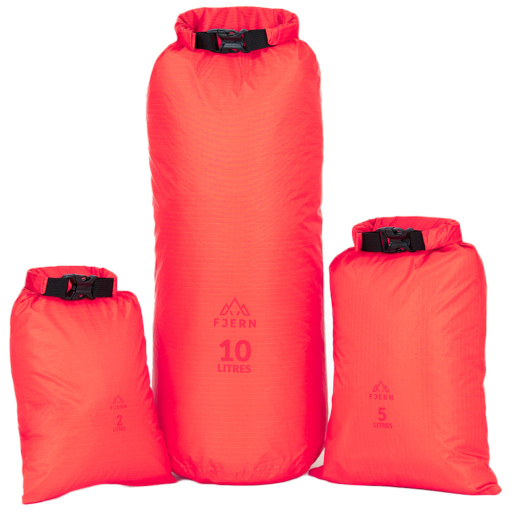 Ficka Dry Bag 3-Piece Set (Orange)