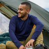 Fjern - Mens Första Merino Blend Long Sleeve Crew Baselayer (Navy) | Explore the outdoors with the Första, a versatile and lightweight technical crew top designed for the active adventurer