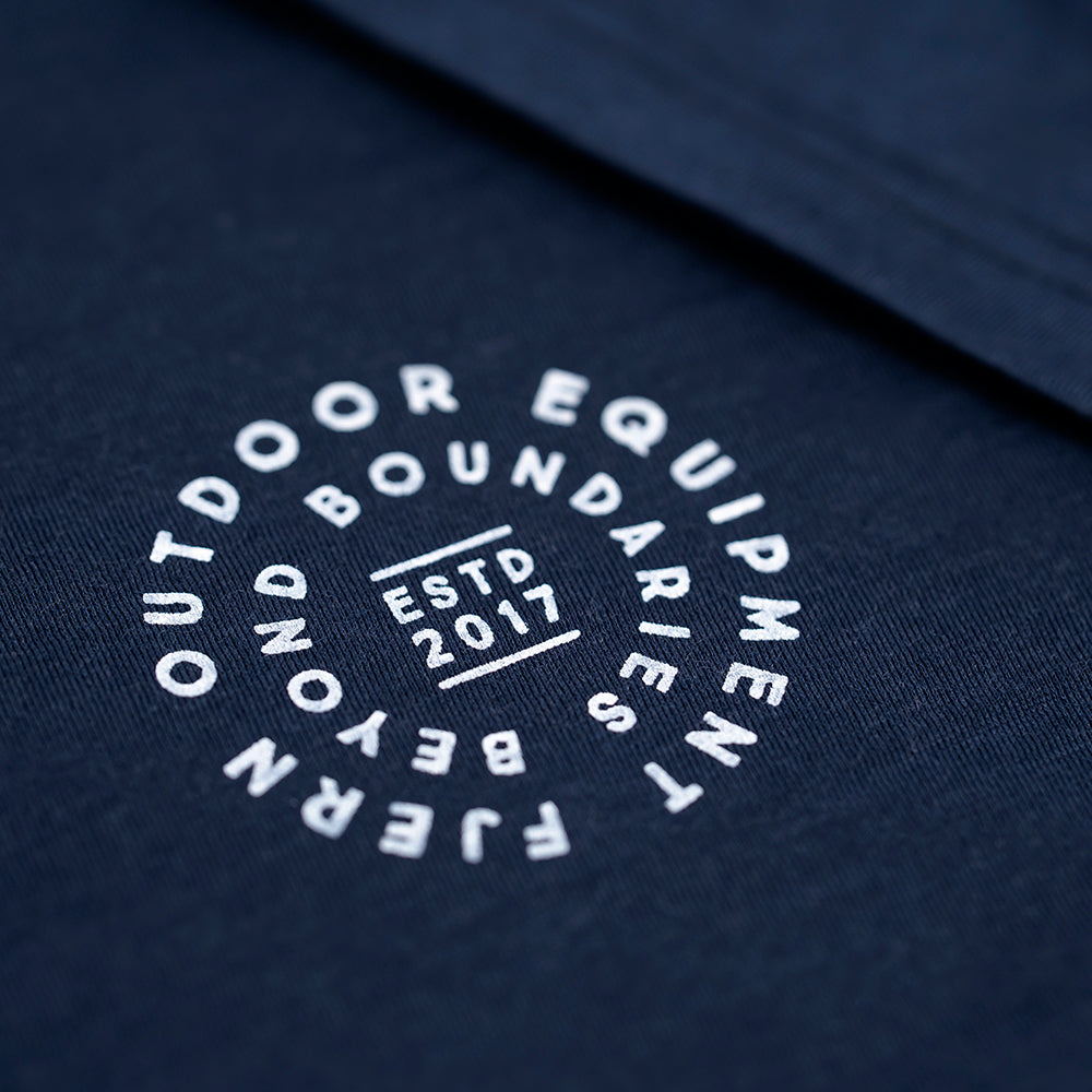 Fjern Mens Roundel Merino Blend T-shirt (Navy/White)