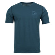 Fjern Mens Roundel Merino Blend T-shirt (Petrol/Arctic)