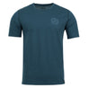 Fjern Mens Roundel Merino Blend T-shirt (Petrol/Arctic)