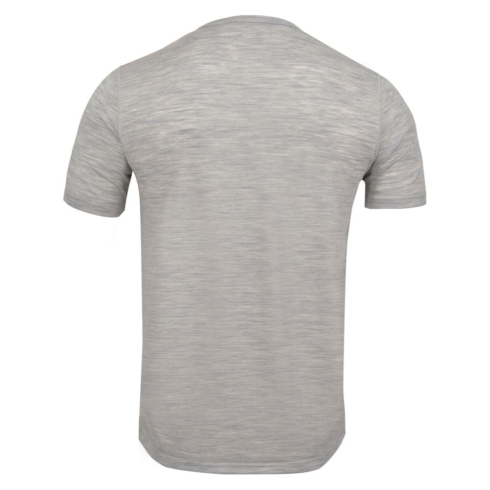 Fjern Mens Tpeaks Merino Blend T-shirt (Mist Grey Melange/Storm)