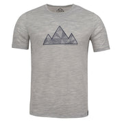 Fjern Mens Tpeaks Merino Blend T-shirt (Mist Grey Melange/Storm)