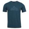 Fjern Mens Tpeaks Merino Blend T-shirt (Petrol/Arctic)