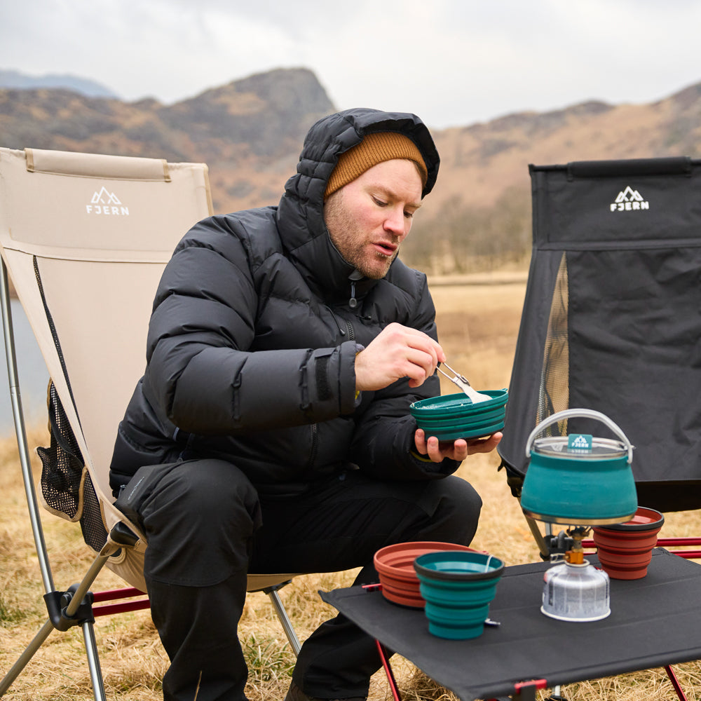 Fjern Utepils High Camping Chair (Sand)