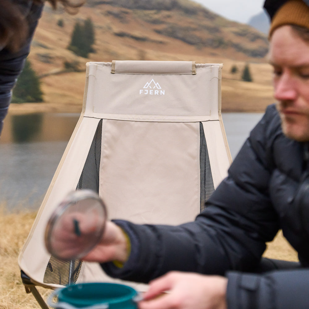 Fjern Utepils High Camping Chair (Sand)
