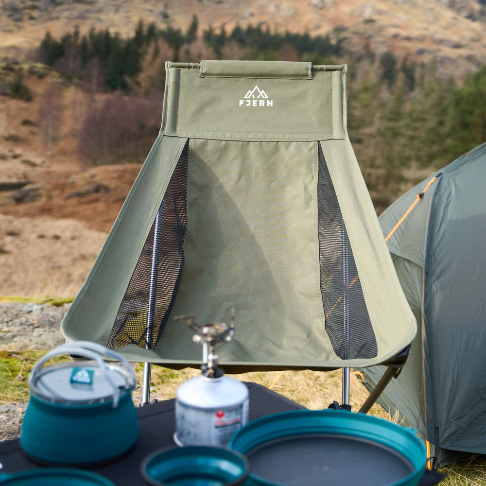 Fjern Utepils High Camping Chair (Thyme)