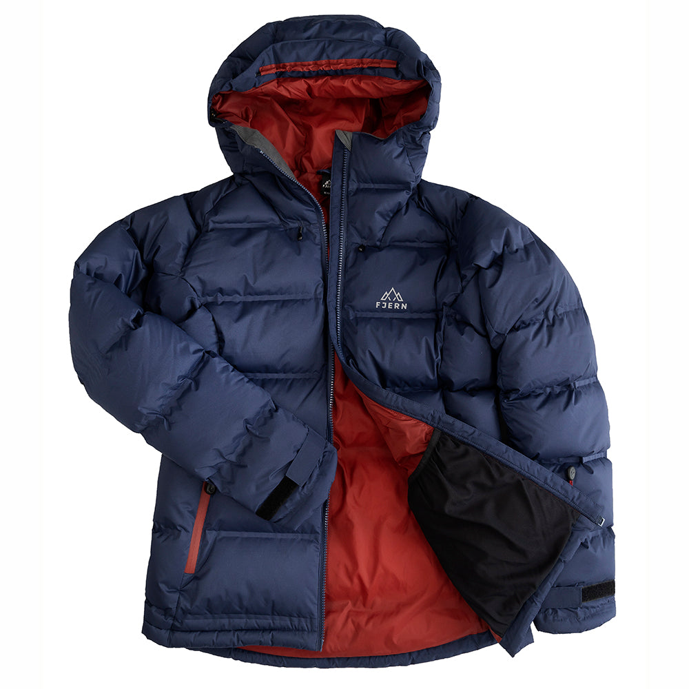 Fjern Womens Aska Waterproof Down Jacket (Navy/Rust)