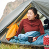 Fjern - Womens Första Merino Blend Long Sleeve Hoodie Baselayer (Rust) | Embark on your next adventure with the Första Hoodie, a lightweight and high-performance technical hoodie