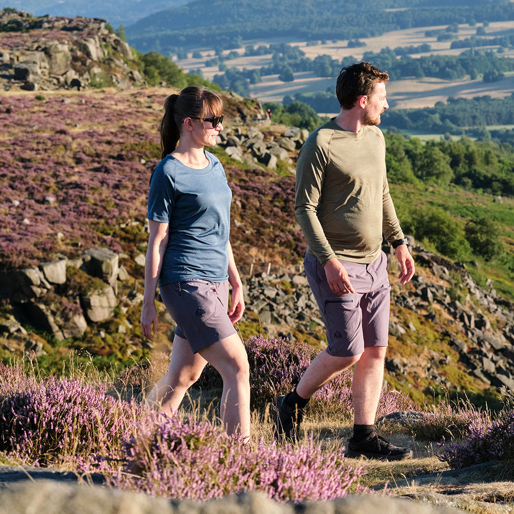 Fjern - Womens Klatring Softshell Shorts (Charcoal) | Our Klatring Shorts are designed for the avid hiker and adventurer