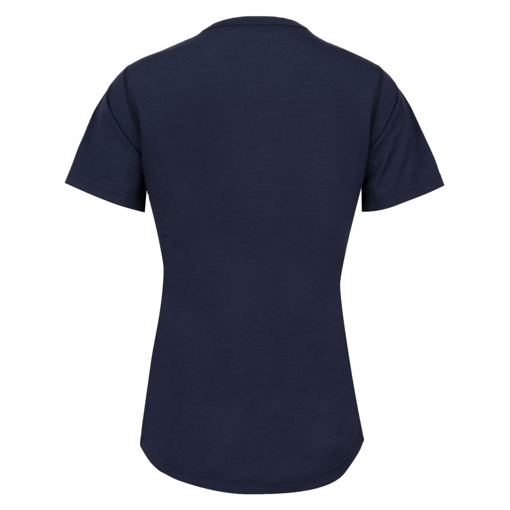 Fjern Womens Roundel Merino Blend T-shirt (Navy/White)