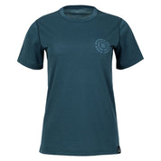 Fjern Womens Roundel Merino Blend T-shirt (Petrol/Arctic)