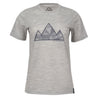 Fjern Womens Tpeaks Merino Blend T-shirt (Mist Grey Melange/Storm)