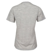 Fjern Womens Tpeaks Merino Blend T-shirt (Mist Grey Melange/Storm)