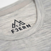 Fjern Womens Tpeaks Merino Blend T-shirt (Mist Grey Melange/Storm)
