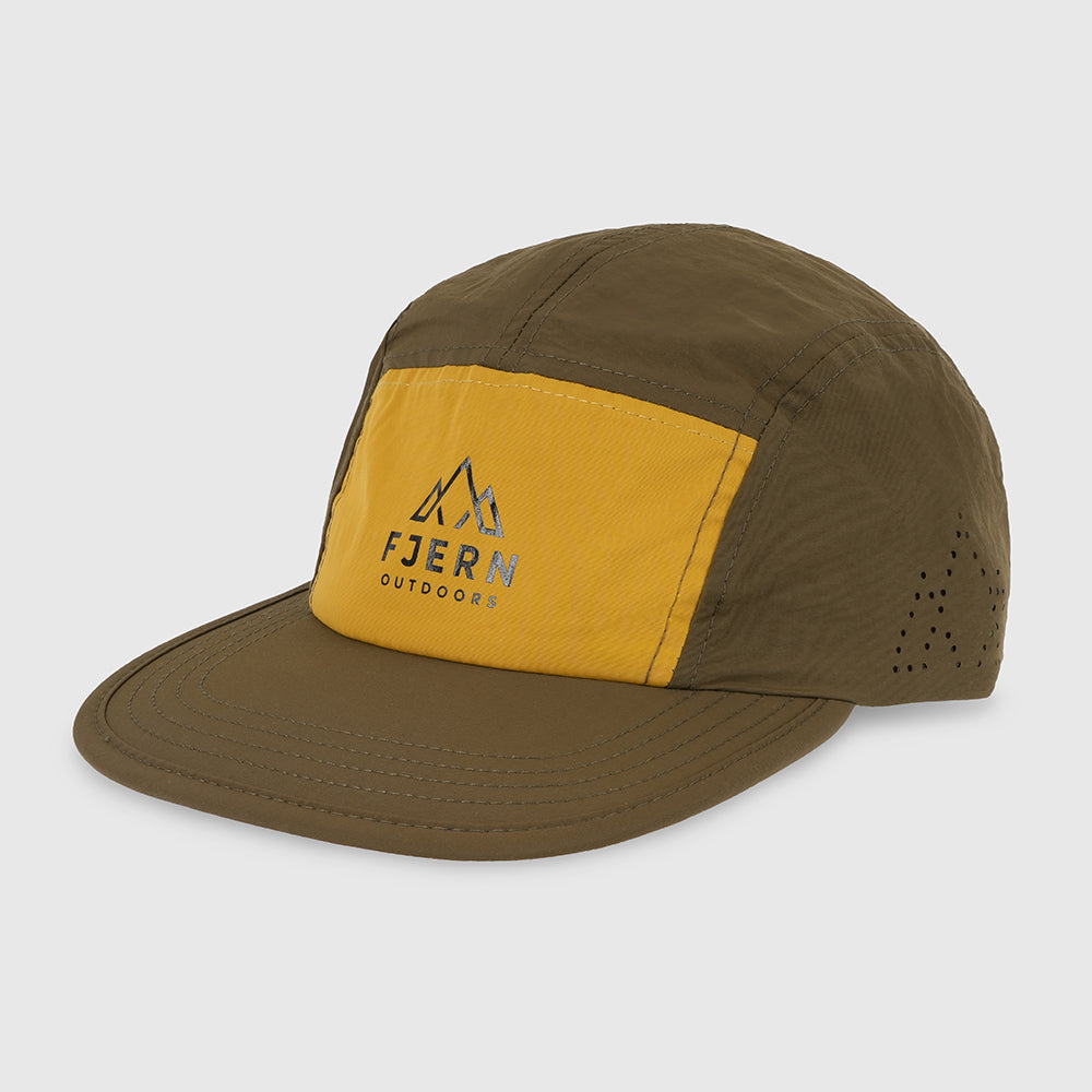 Hurtig 5 Panel Cap (Fir Green/Harvest Gold)