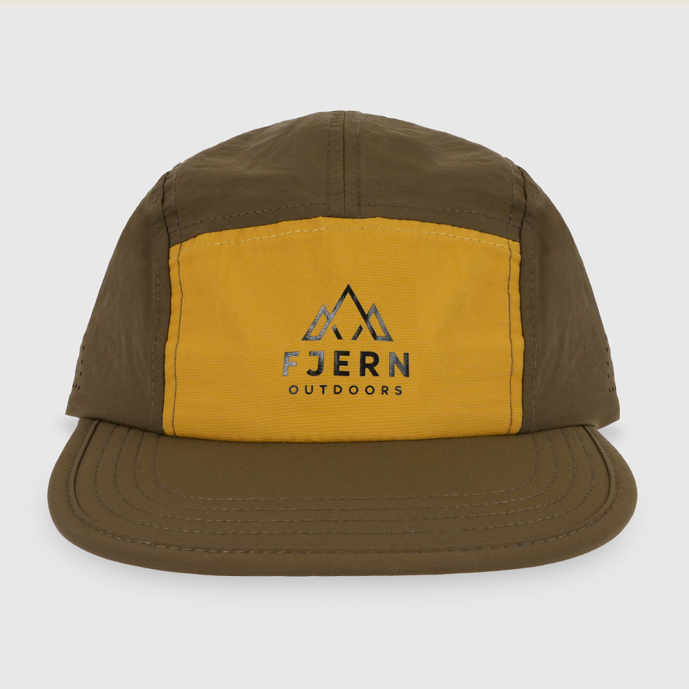 Hurtig 5 Panel Cap (Fir Green/Harvest Gold)