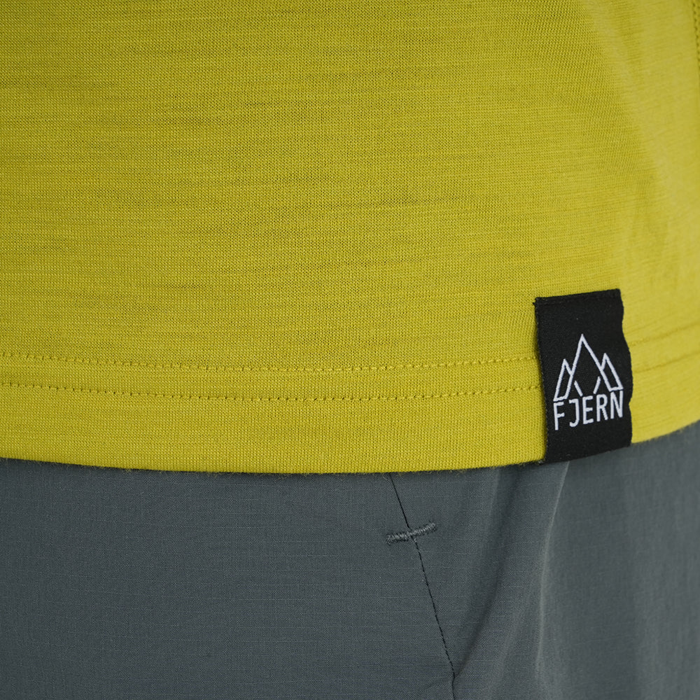 Mens 3 Peaks Merino Blend T-Shirt (Lime/Petrol)