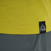 Mens 3 Peaks Merino Blend T-Shirt (Lime/Petrol)