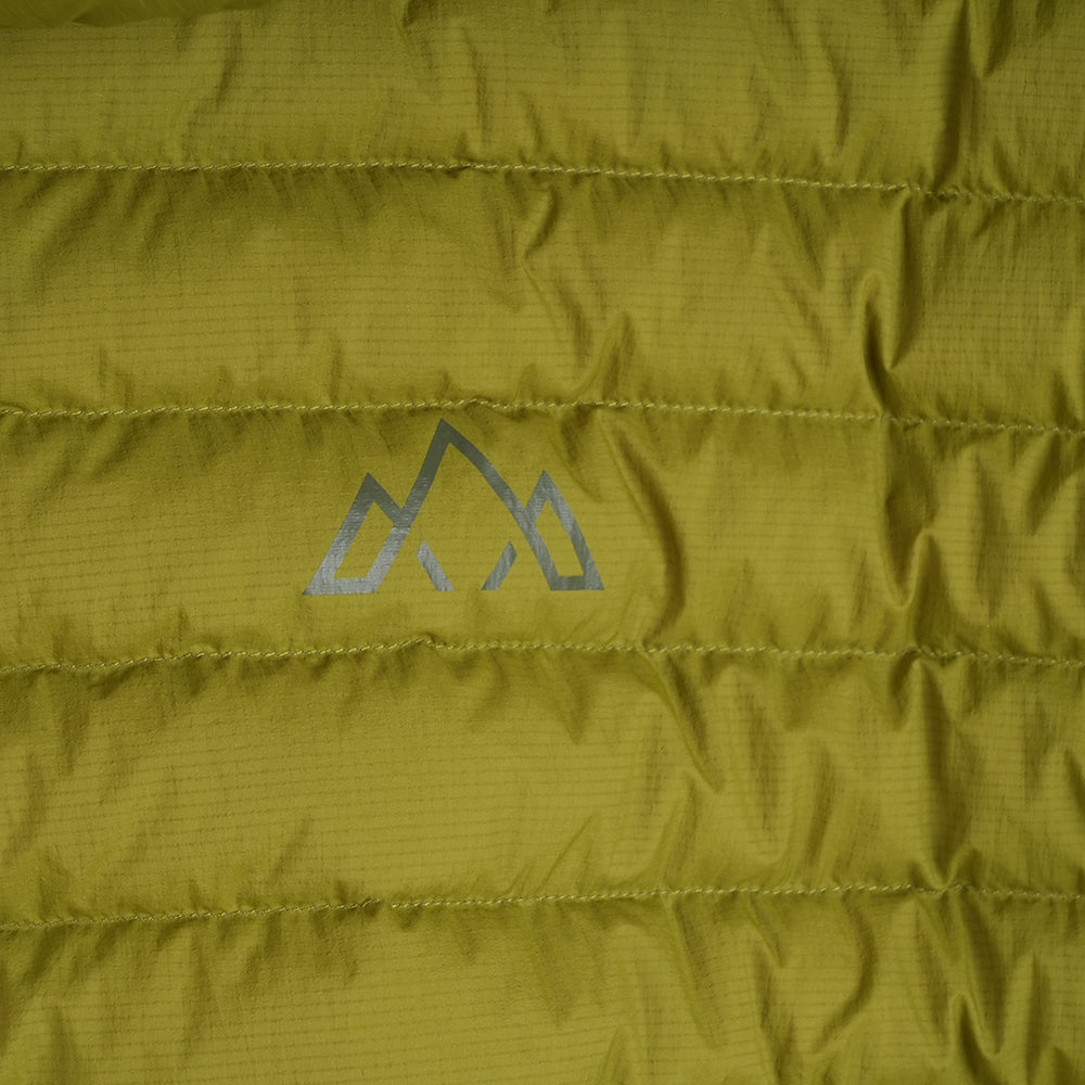 Mens Aktiv II Down Hooded Jacket (Cardamom Seed/Winter Moss)