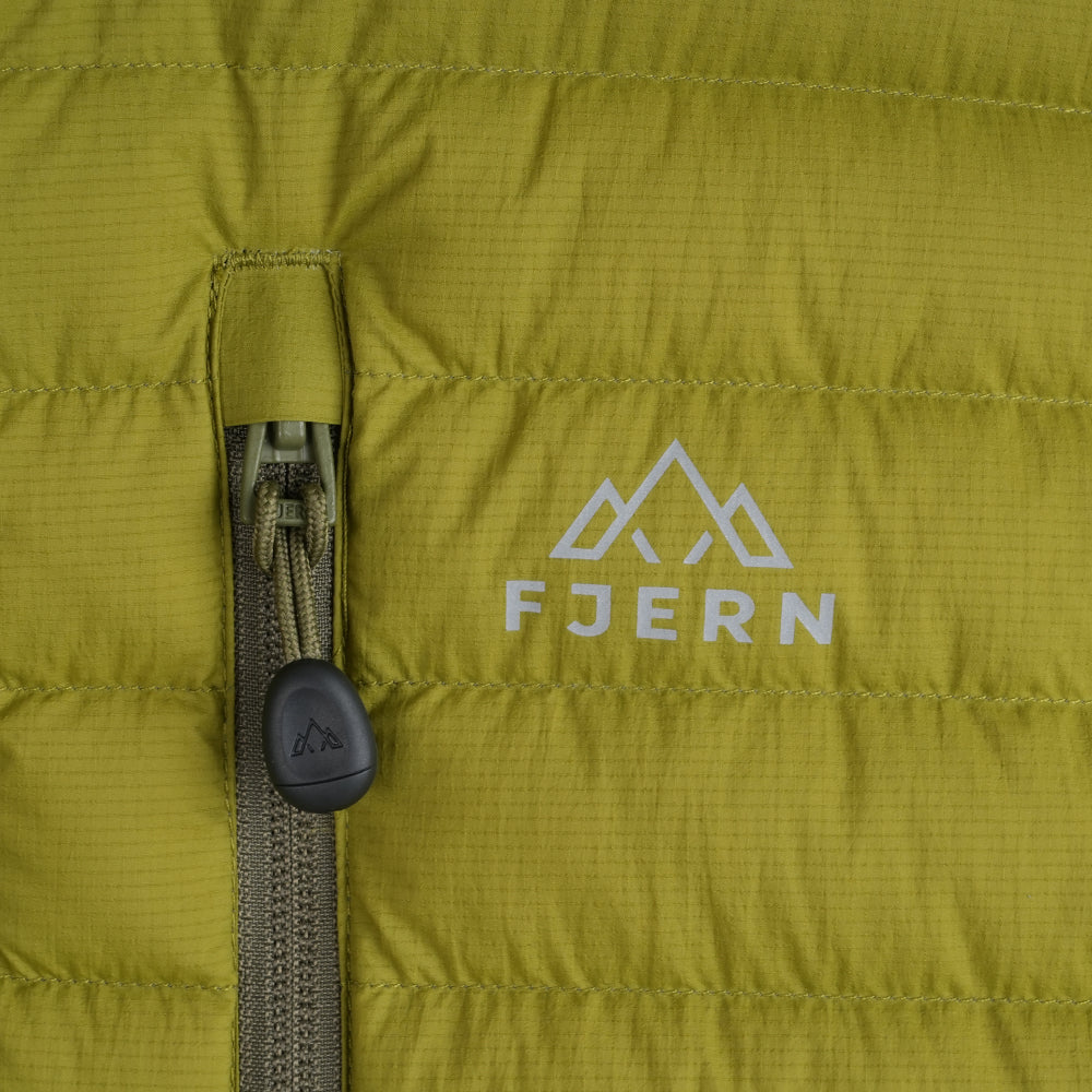 Mens Aktiv II Down Hooded Jacket (Cardamom Seed/Winter Moss)