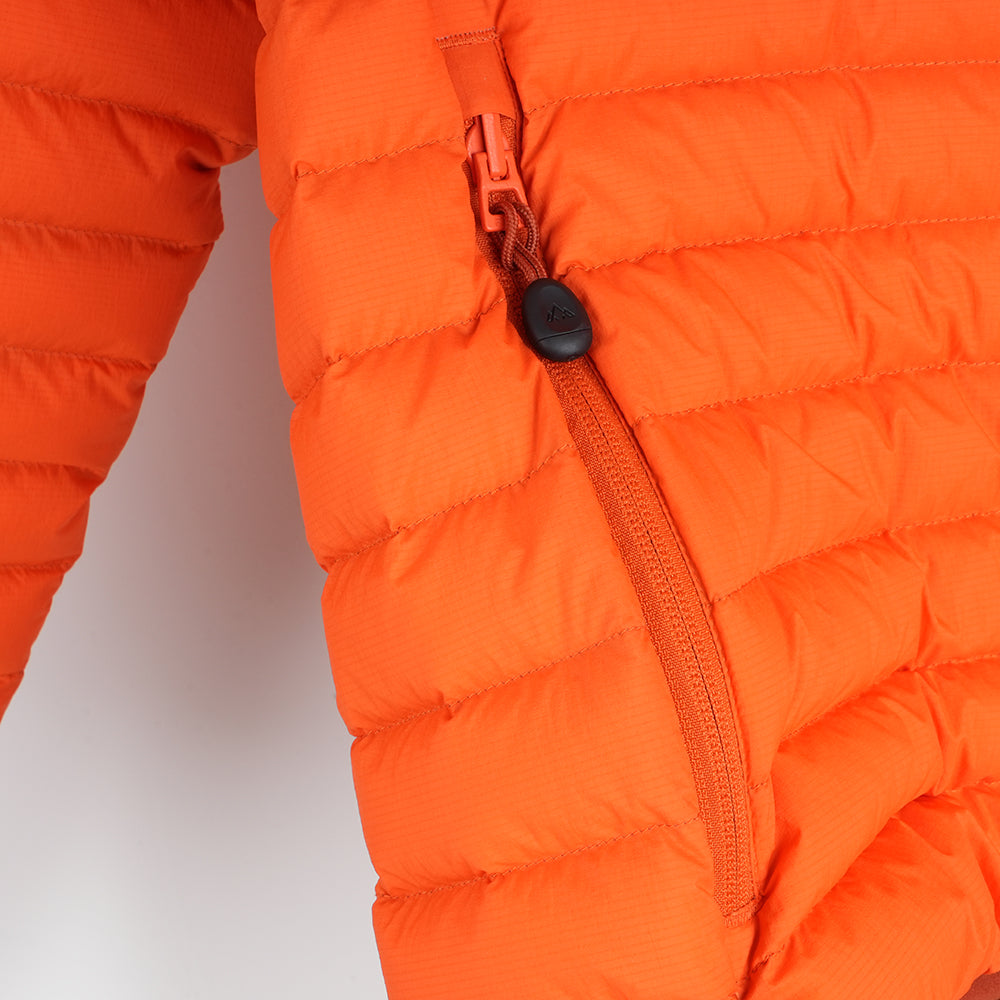 Mens Aktiv II Down Hooded Jacket (Koi/Baked Clay)