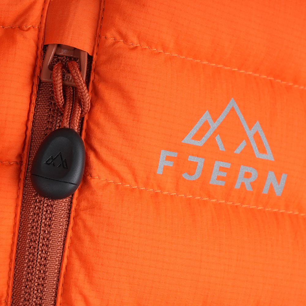 Mens Aktiv II Down Hooded Jacket (Koi/Baked Clay)