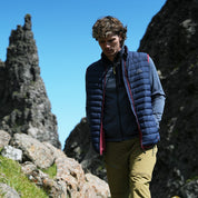 Fjern Mens Aktiv II Down Gilet (Navy/Rust)