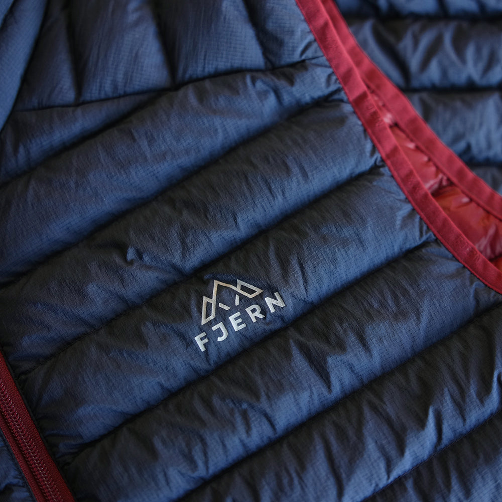 Fjern Mens Aktiv II Down Gilet (Navy/Rust)